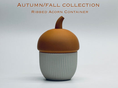 Ribbed Acorn Container